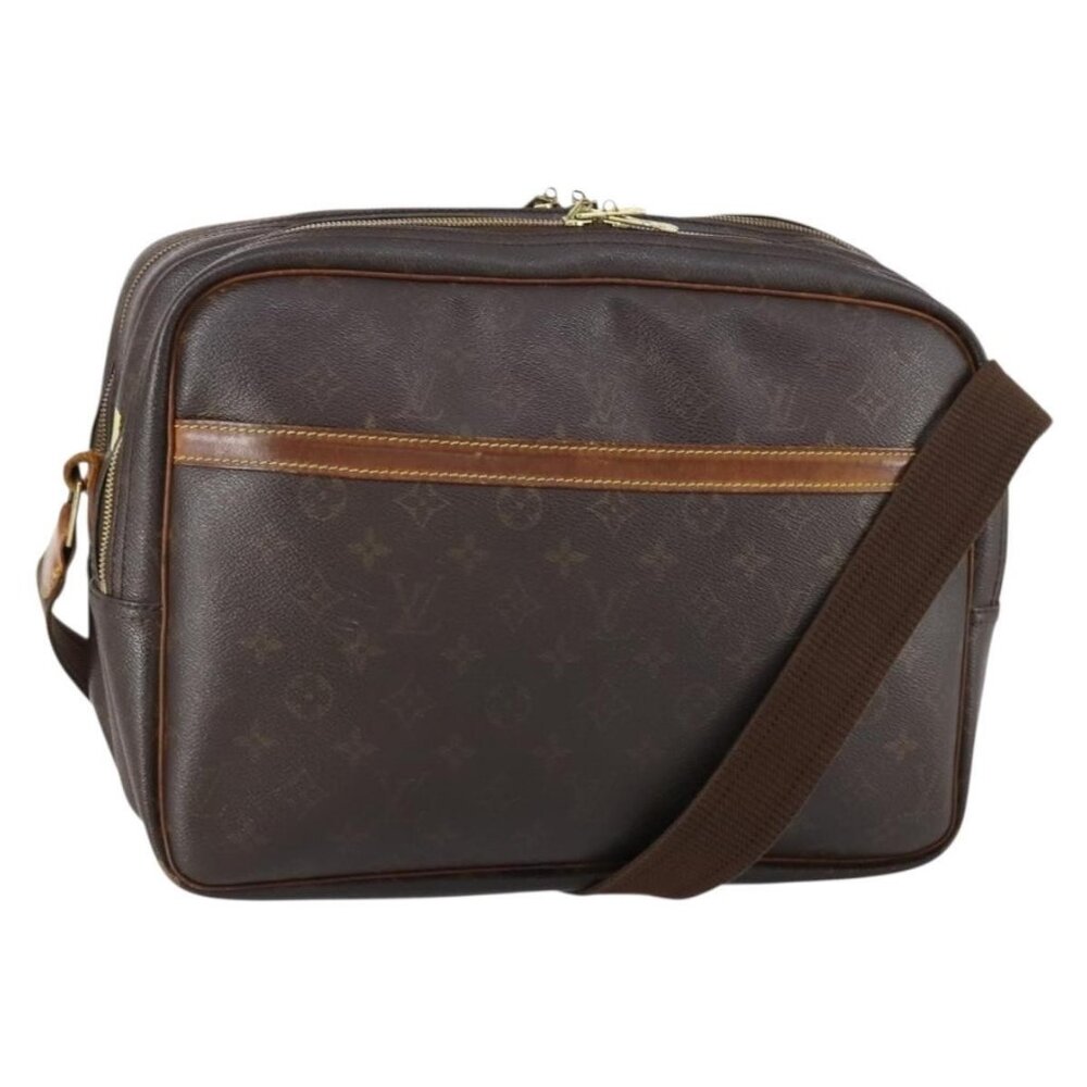 Authentic LOUIS VUITTON Monogram Reporter GM Shoulder Bag M45252 LV